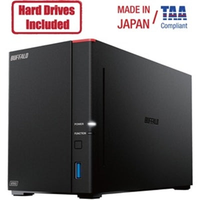BUFFALO LinkStation 720 2-Bay Professional Network Storage 8TB (2x4TB) with Hard Drives Included BUFFALO LinkStation 720 2-Bay Professional Network Storage 8TB (2x4TB) with Hard Drives Included